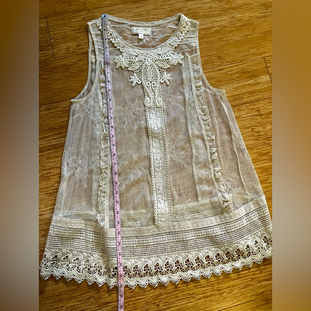 Cream lace Moulinette Soeurs tank top
